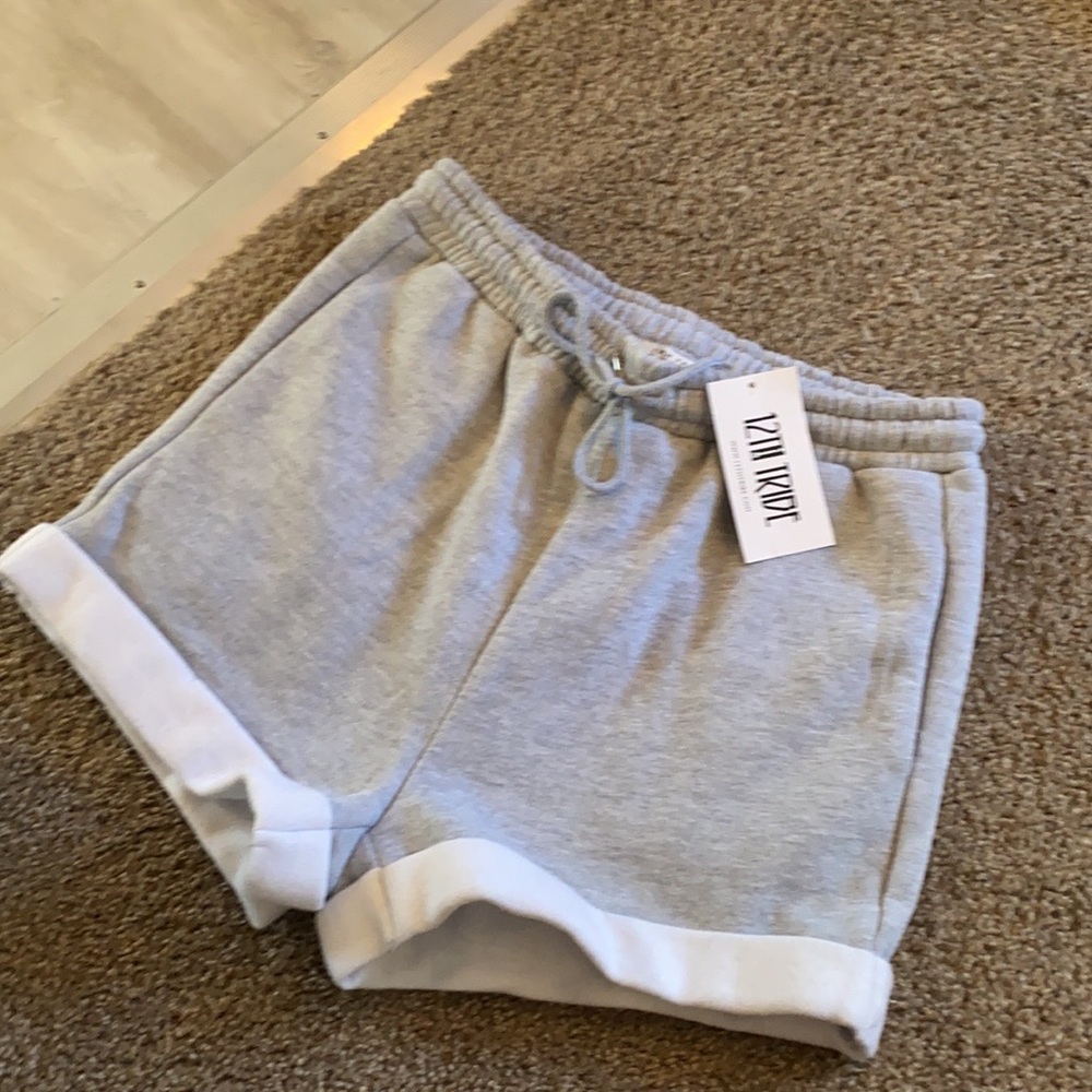 Grey Cotton Shorts 12th Tribe